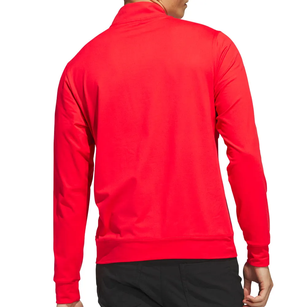 Adidas Ultimate365 Tour 1/4 Zip Pullover - Pure Ruby New Year's Eve Sale