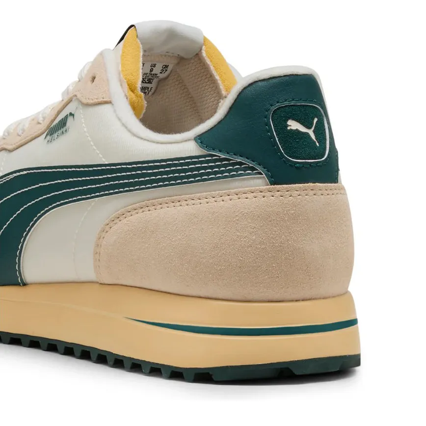Game-Changer Footwear Built to Move You Puma Helsinki G Spikeless Golf Shoes - Frosted Ivory/Green Terrain/Light Straw