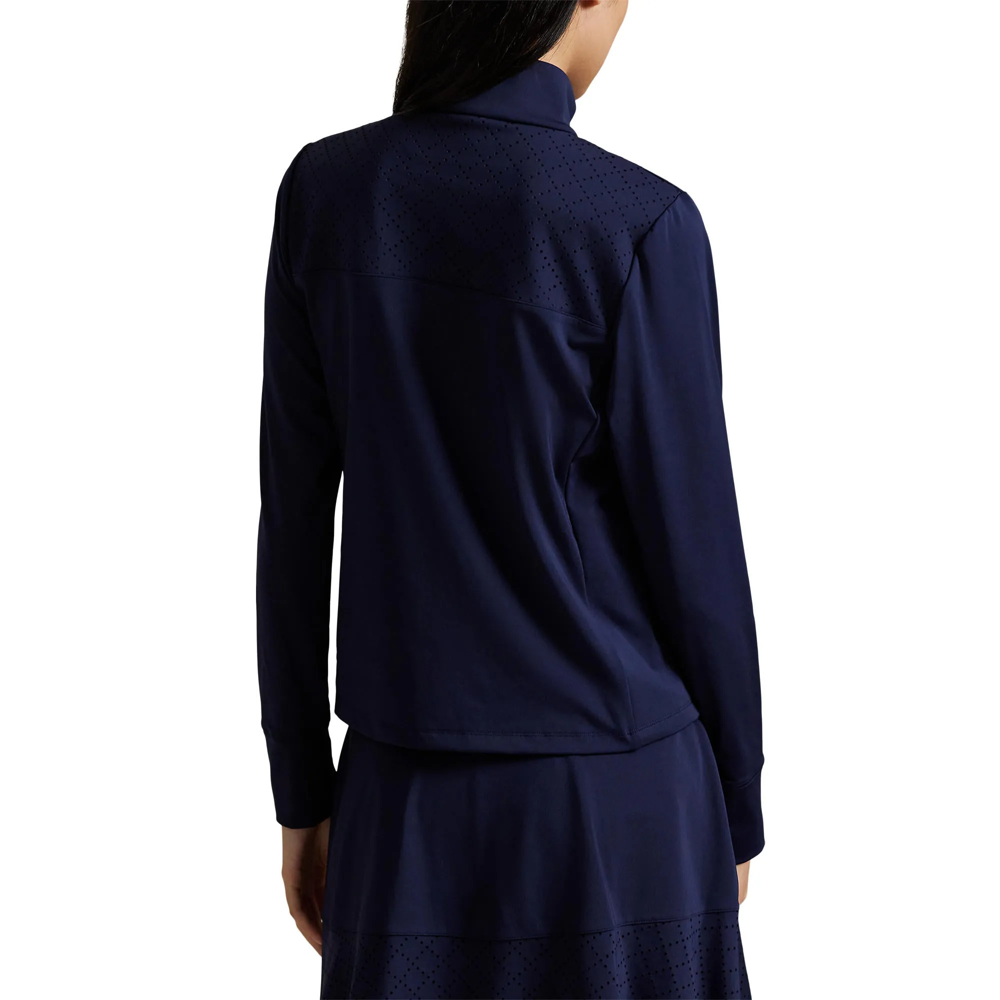 Rlx Ralph Lauren Women'S Half Zip Interlock Pullover - Refined Navy Budget Friendly