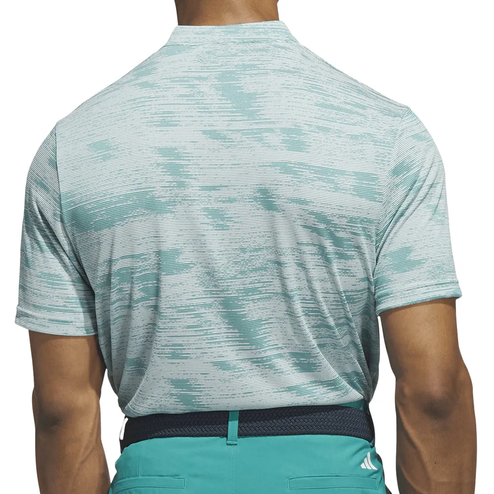 Not for the Ordinary Walk with Power Adidas Ultimate365 Sport Collar Polo Shirt - Pure Teal