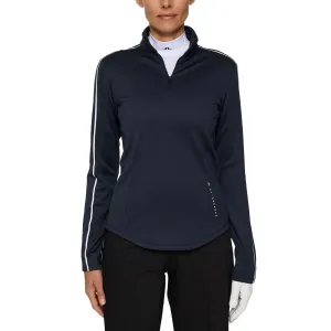 Made to Move New Year's Eve Sale J.Lindeberg Women'S Nefe Quarter Zip Golf Mid Layer - Jl Navy