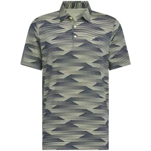 Adidas Ultimate365 Speed Stripe Polo Shirt - Collegiate Navy/Powder Yellow Footwear for the Fearless Biggest Sale of the Year