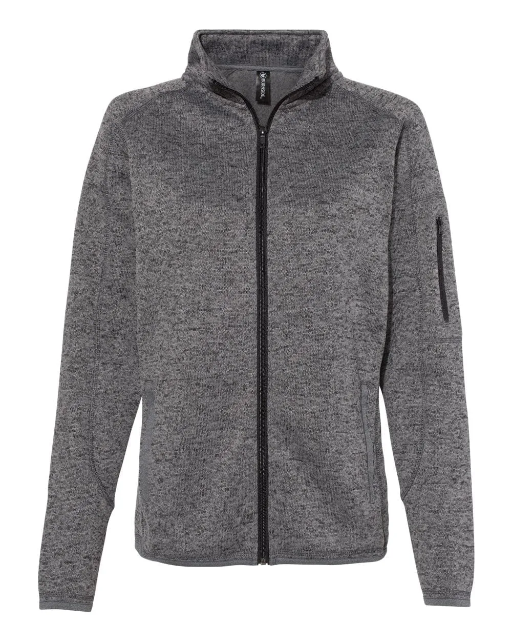 Burnside - Women'S Sweater Knit Jacket Command Attention