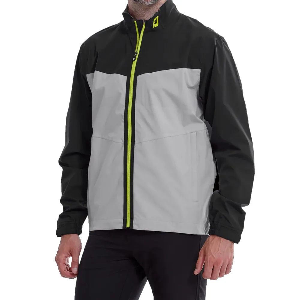 Footjoy Hydrolite Waterproof Jacket - Black/Grey/Lime Push Beyond Limits