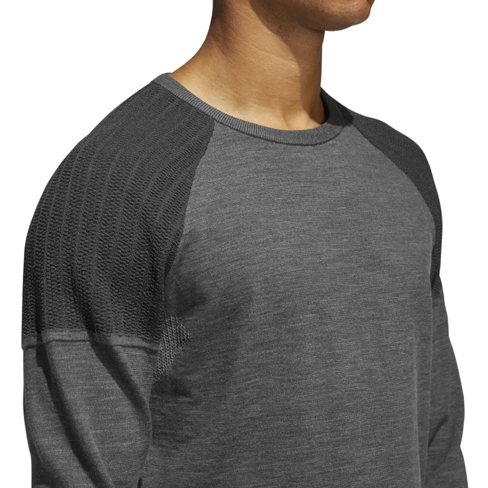 Adidas Primeknit Crew Sweatshirt - Legend Earth Mel Christmas Day Sale Gear Up and Go