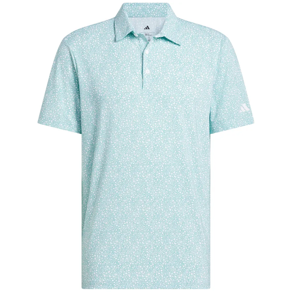 Style Meets Power Adidas Ultimate365 Mini Bunker Polo Shirt - Pure Teal