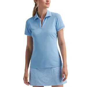 Peter Millar Women'S Whitworth Sport Mesh Golf Shirt - Cottage Blue/White Deal Of The Century Redefine Classic
