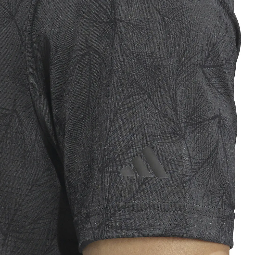 Adidas Ultimate365 Mesh Print Polo Shirt - Carbon/Black Memorial Day Sale