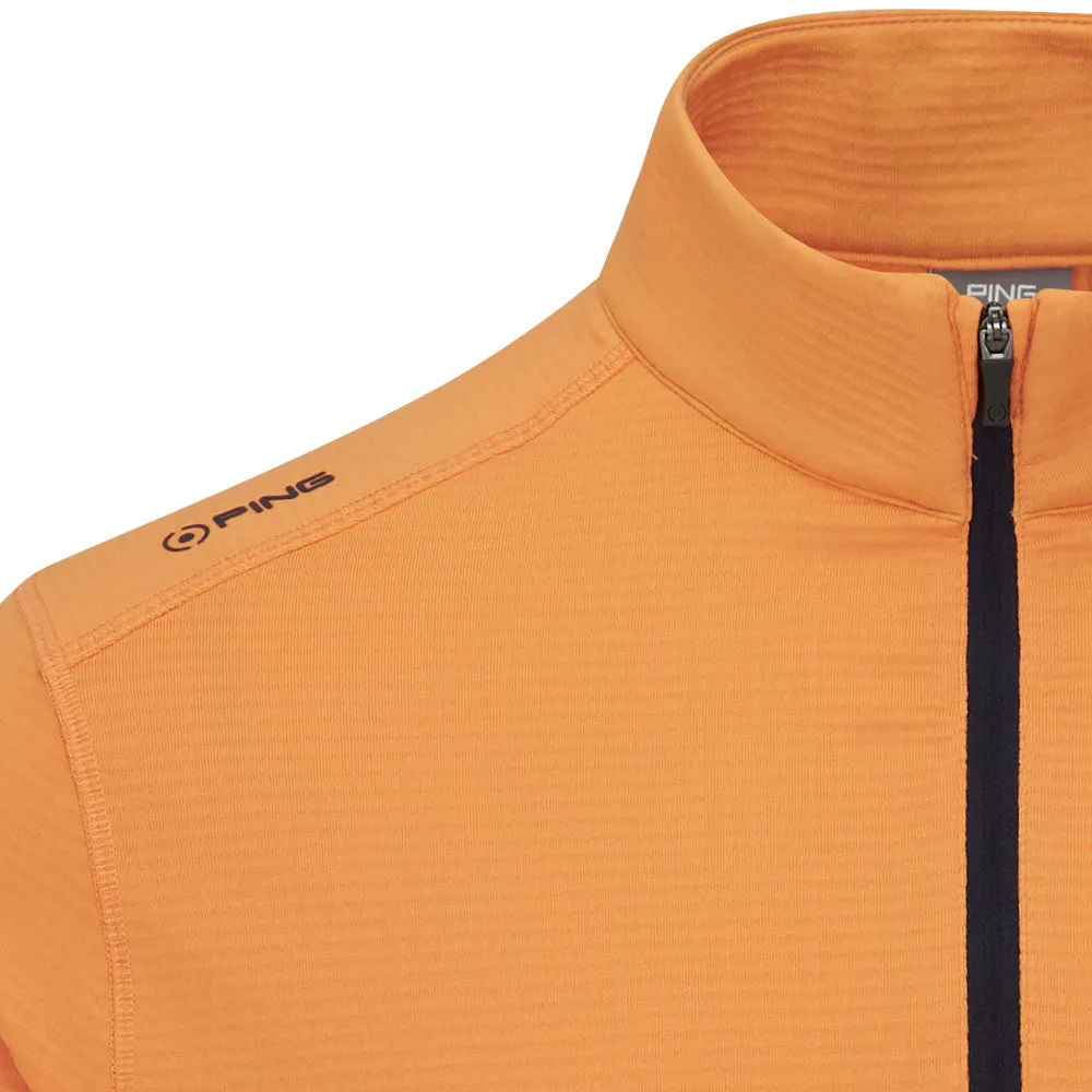 Stay in Motion Break Boundaries Ping Edwin 1/2 Zip Pullover - Tangerine