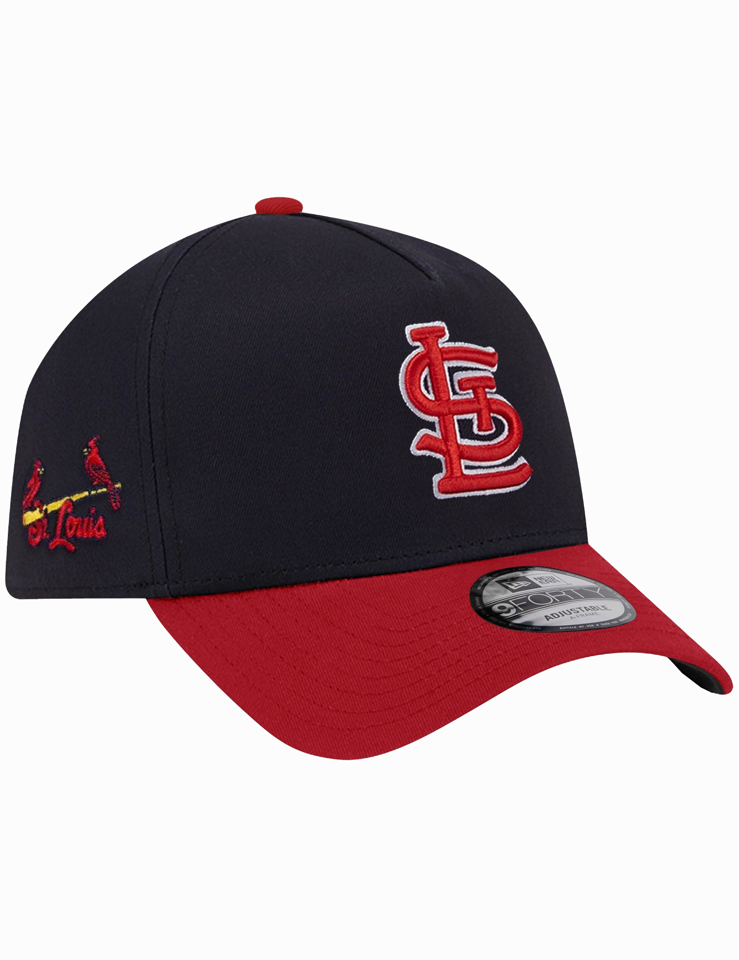 St Louis Cardinals New Era MLB Team Alt 9FORTY A-Frame Snapback Hat - Navy
