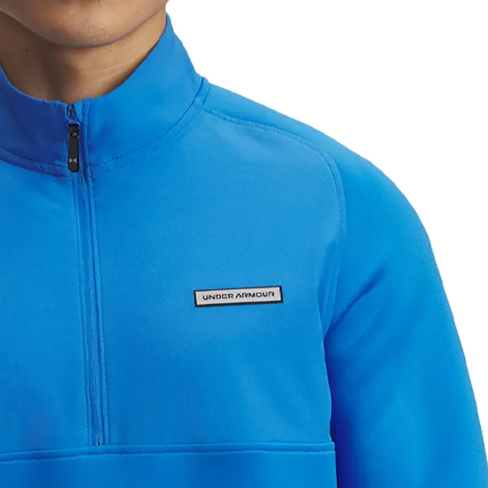 Under Armour Drive Pro Hybrid 1/2 Zip Pullover - Blue Atlantis/Black Cyber Monday Sale