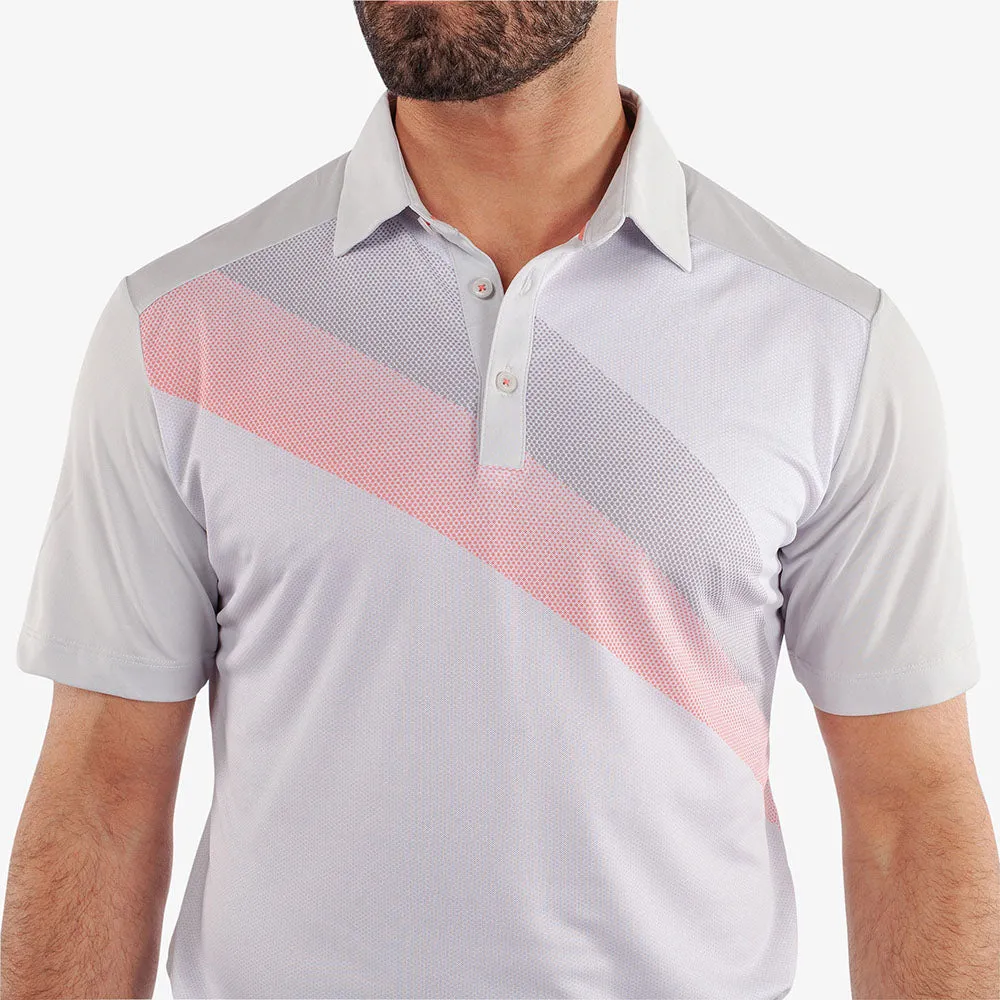Galvin Green Macoy Polo Shirt - Cool Grey/Coral Define Your Own Way Flash Sale