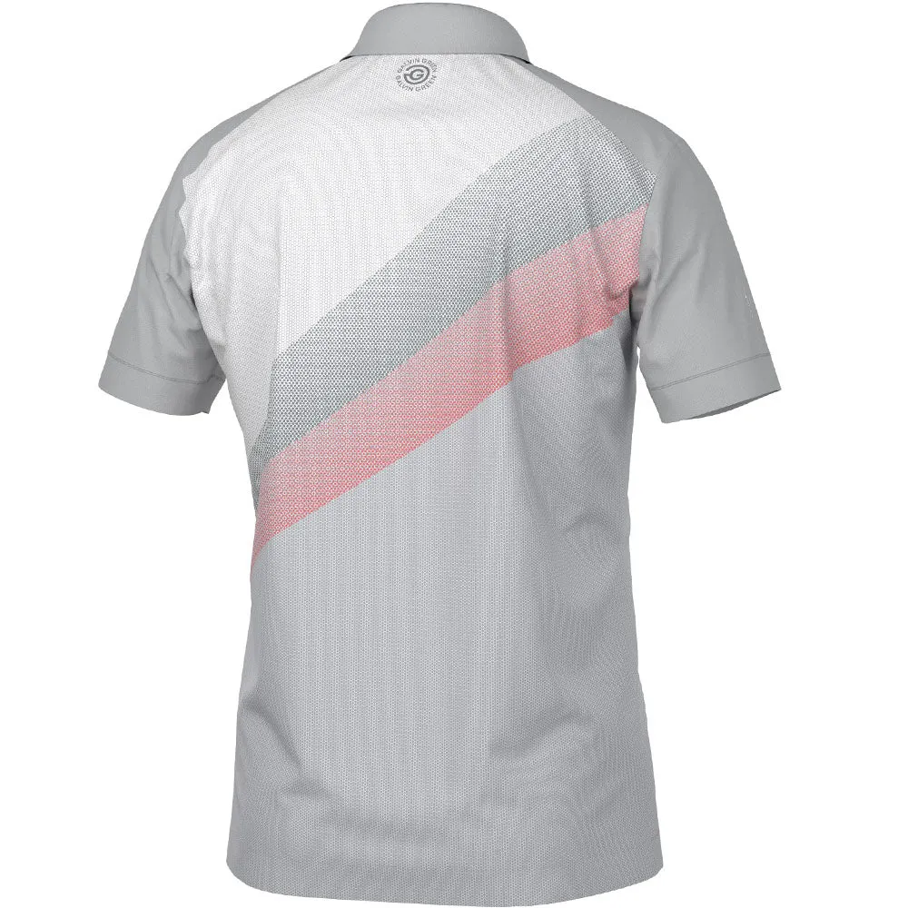 Keep Going Strong Exclusive Deal Galvin Green Macoy Polo Shirt - Cool Grey/Coral