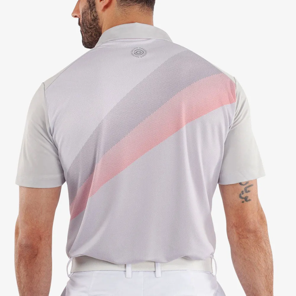 Galvin Green Macoy Polo Shirt - Cool Grey/Coral Black Friday Sale Economical