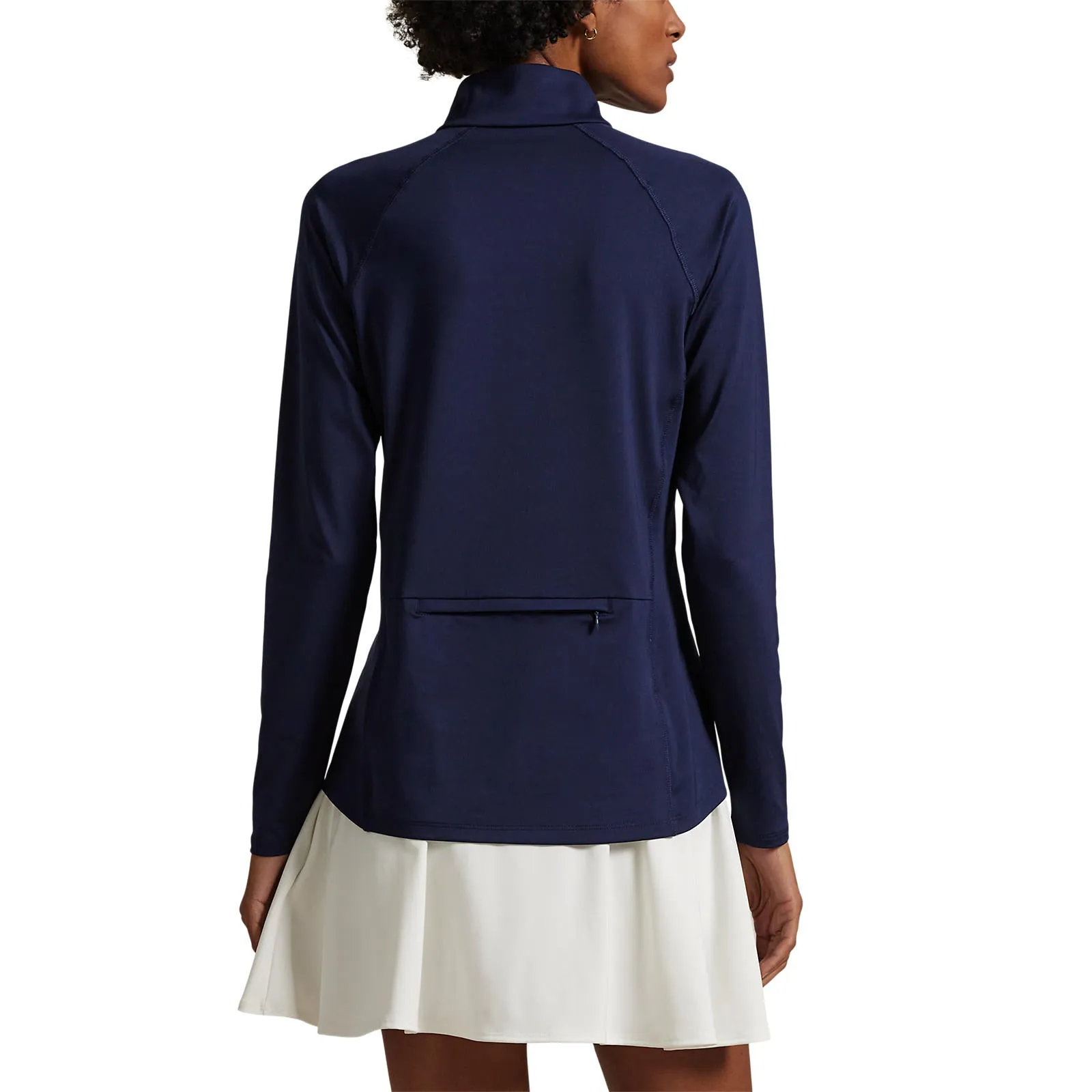 Exclusive Deal Rlx Ralph Lauren Women'S Stretch Jersey Quarter-Zip Pullover - Refined Navy