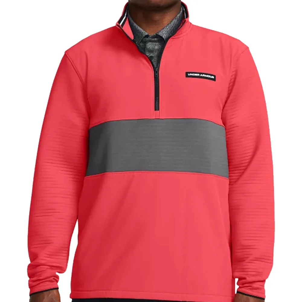 Under Armour Storm Daytona 1/2 Zip Pullover - Red Solstice/Castlerock/White New Year's Eve Sale