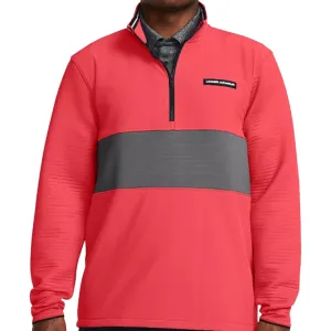 Under Armour Storm Daytona 1/2 Zip Pullover - Red Solstice/Castlerock/White New Year's Eve Sale