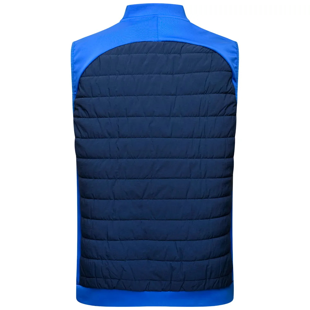 Mizuno Hybrid Bomber Gilet - Blue Step into the Beat Move Beyond Ordinary