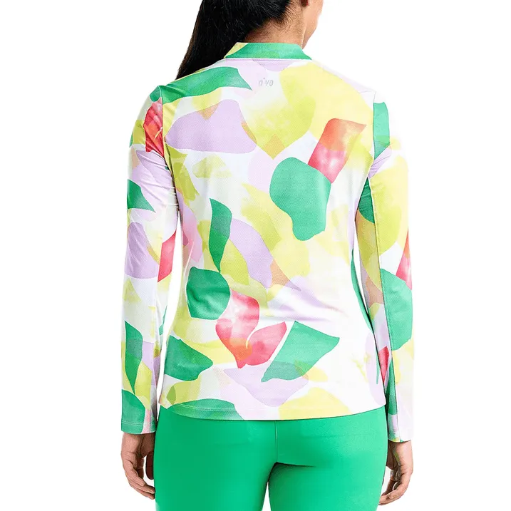 Nivo Women'S Lolita Uv Long Sleeve Mock Neck Golf Shirt - Classic Green Big Savings