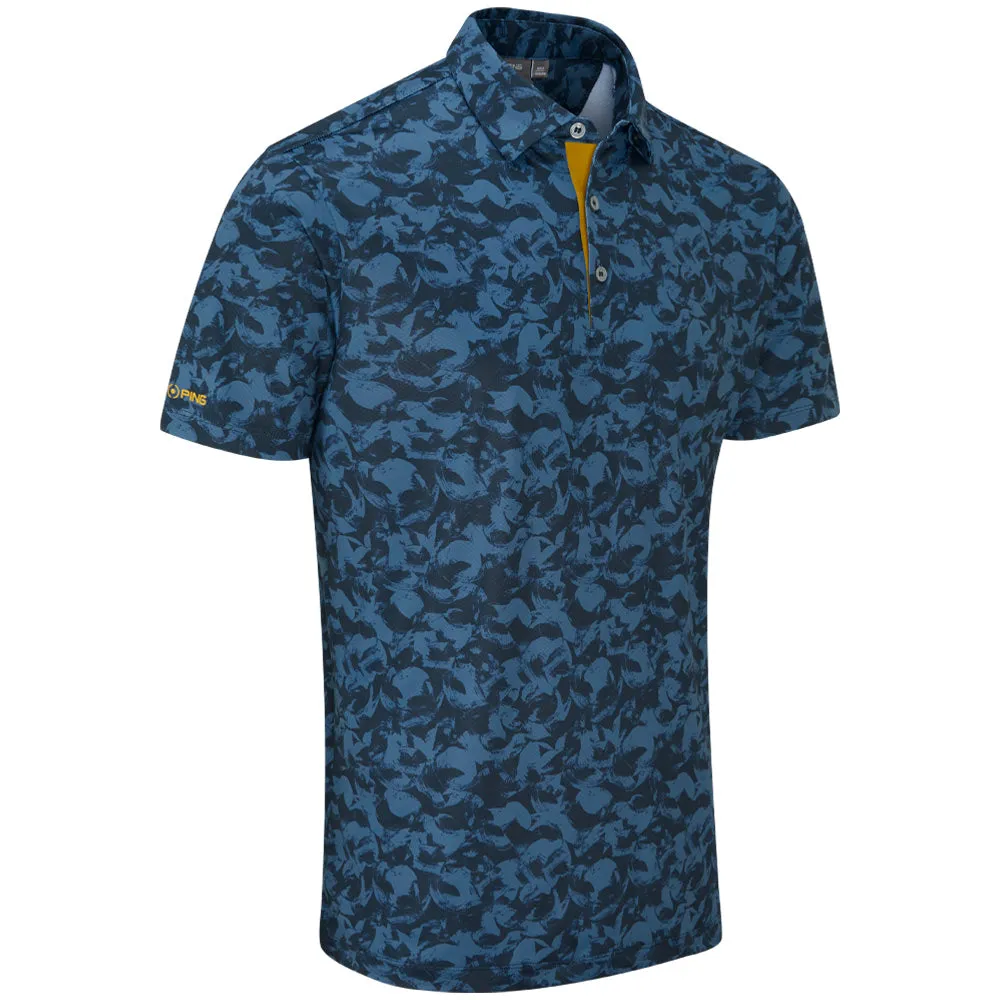 Gear Up and Go Style Meets Power Ping Julian Polo Shirt - Blue Fusion Multi