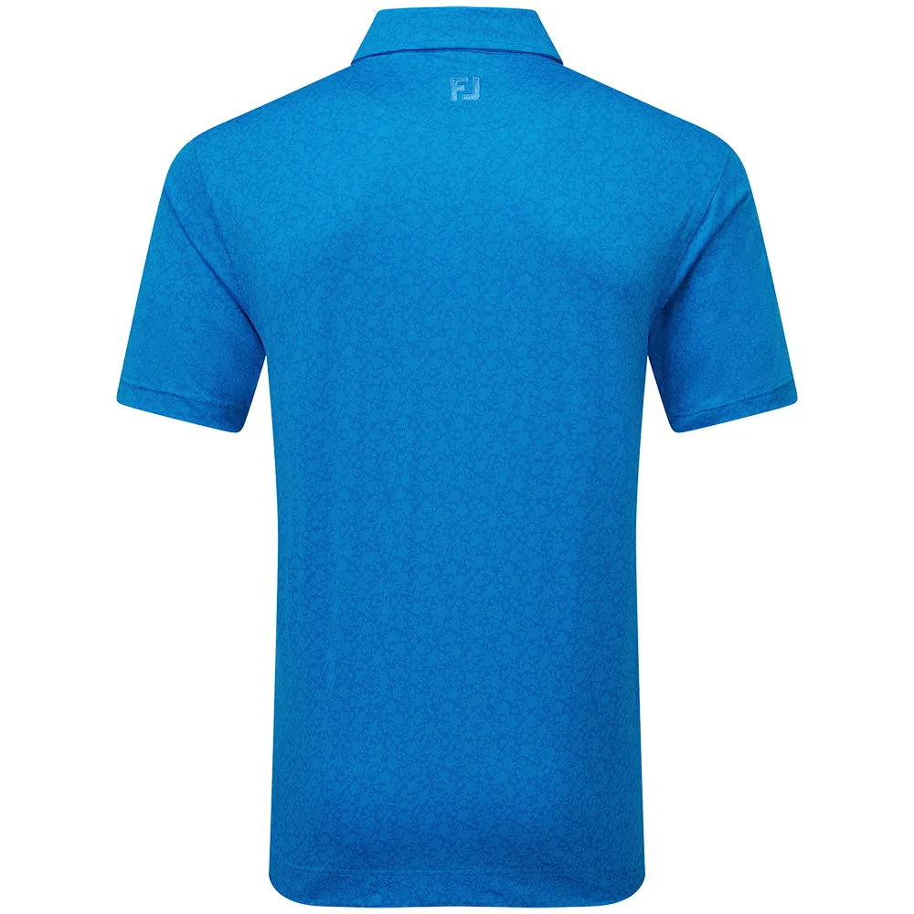 Footjoy Painted Floral Lisle Polo Shirt - Cobalt Unapologetically You Black Friday Sale