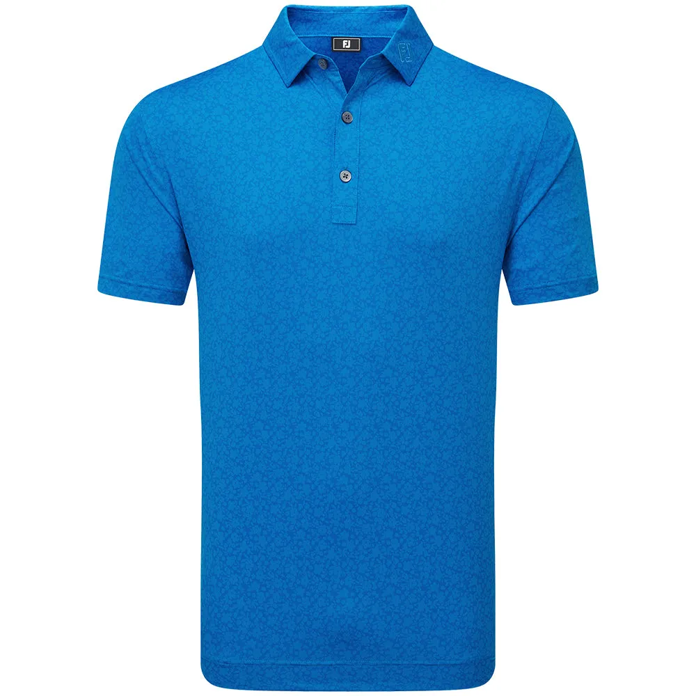 Step Into Strength Halloween Sale Footjoy Painted Floral Lisle Polo Shirt - Cobalt