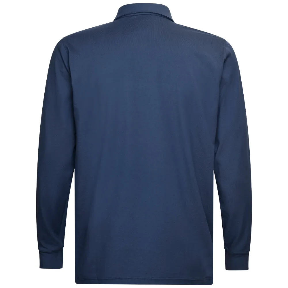 Black Friday Sale Footwear for the Fearless Puma Cloudspun Longsleeve Midweight Polo Shirt - Deep Navy/Ash Gray