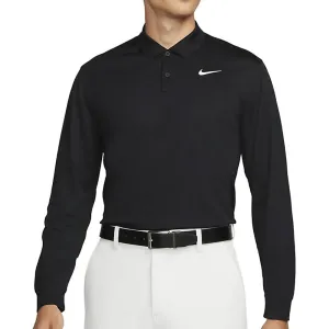 Nike Dri-Fit Victory Long Sleeved Polo Shirt - Black/White Flash Sale Special Offer