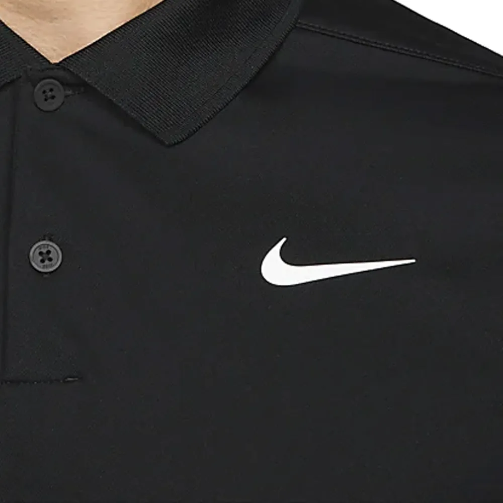 Nike Dri-Fit Victory Long Sleeved Polo Shirt - Black/White Rule the Streets