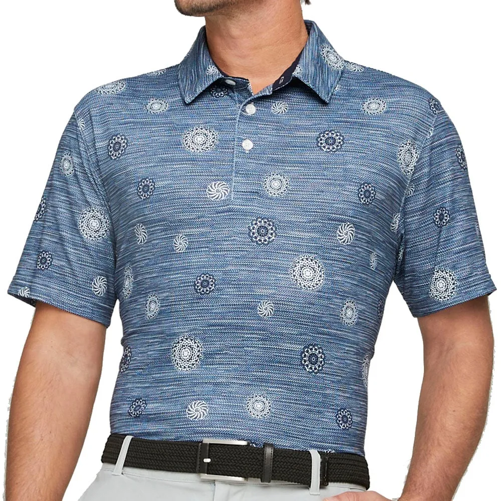 Puma Cloudspun Wheels Polo Shirt - Navy Blazer Walk with Power