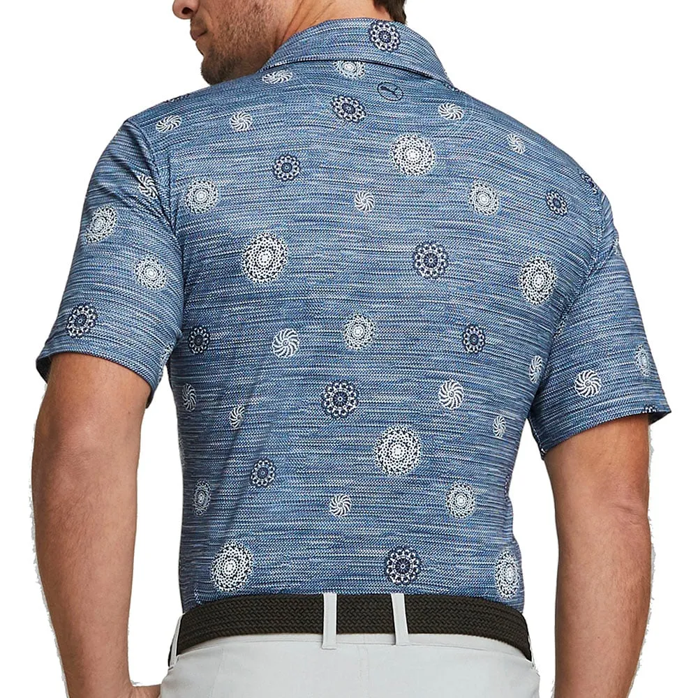 Power Every Step Puma Cloudspun Wheels Polo Shirt - Navy Blazer