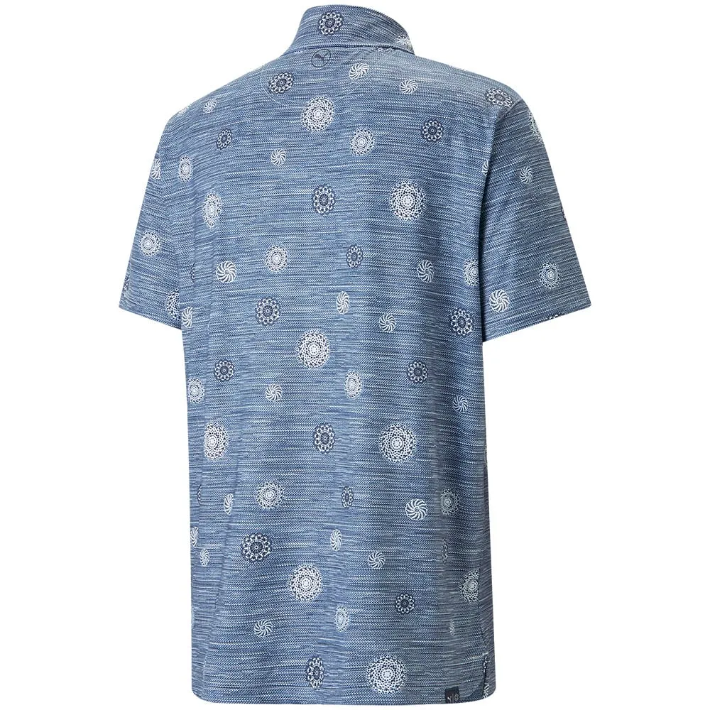 Walk with Purpose Christmas Day Sale Puma Cloudspun Wheels Polo Shirt - Navy Blazer