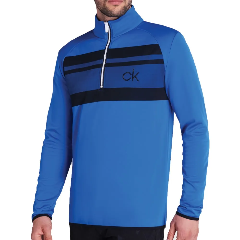 Calvin Klein Taylor Half Zip Sweater - Nautical Blue Bring the Heat Own Every Step