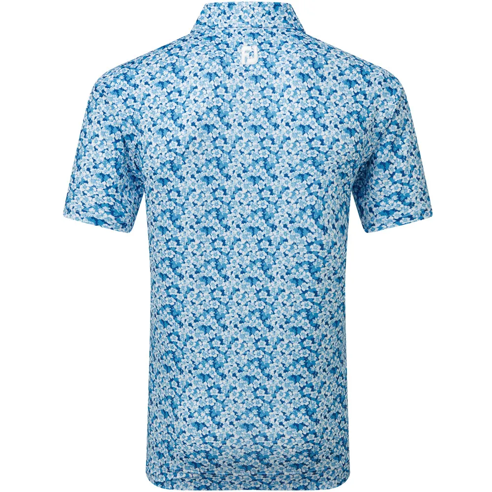 Holiday Sale Move Like You Mean It Footjoy Primrose Print Lisle Polo Shirt - Ocean