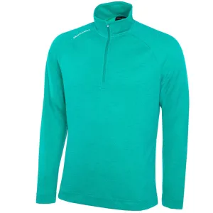 Walk Loud Galvin Green Dion 1/4 Zip Pullover - Atlantis Green Melange