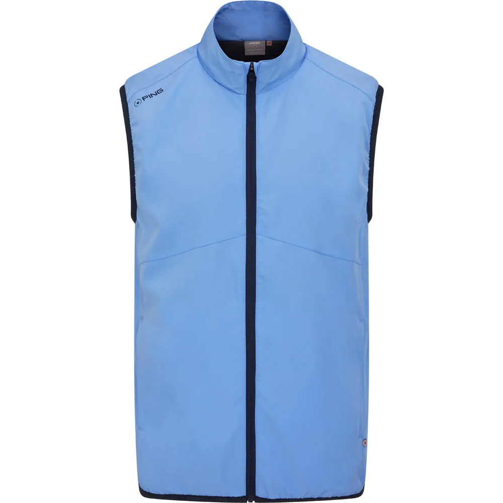 Ping Ashbourne Gilet - Cornflower Blue Independence Day Sale Stay in Motion