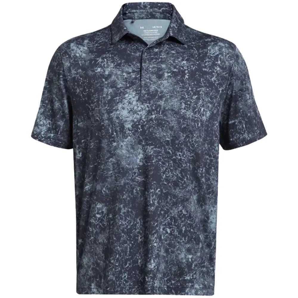 Designed to Dominate Deal Of The Century Under Armour Playoff 3.0 Printed Polo Shirt - Downpour Gray/Midnight Navy
