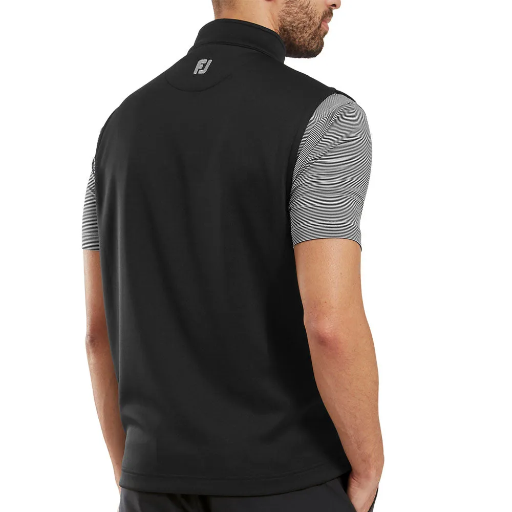 Unapologetically You Footjoy 1/2 Zip Gilet - Black
