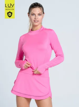 Clearance Sale Born to Stand Out Mock Neck Hip Fit Long Sleeve