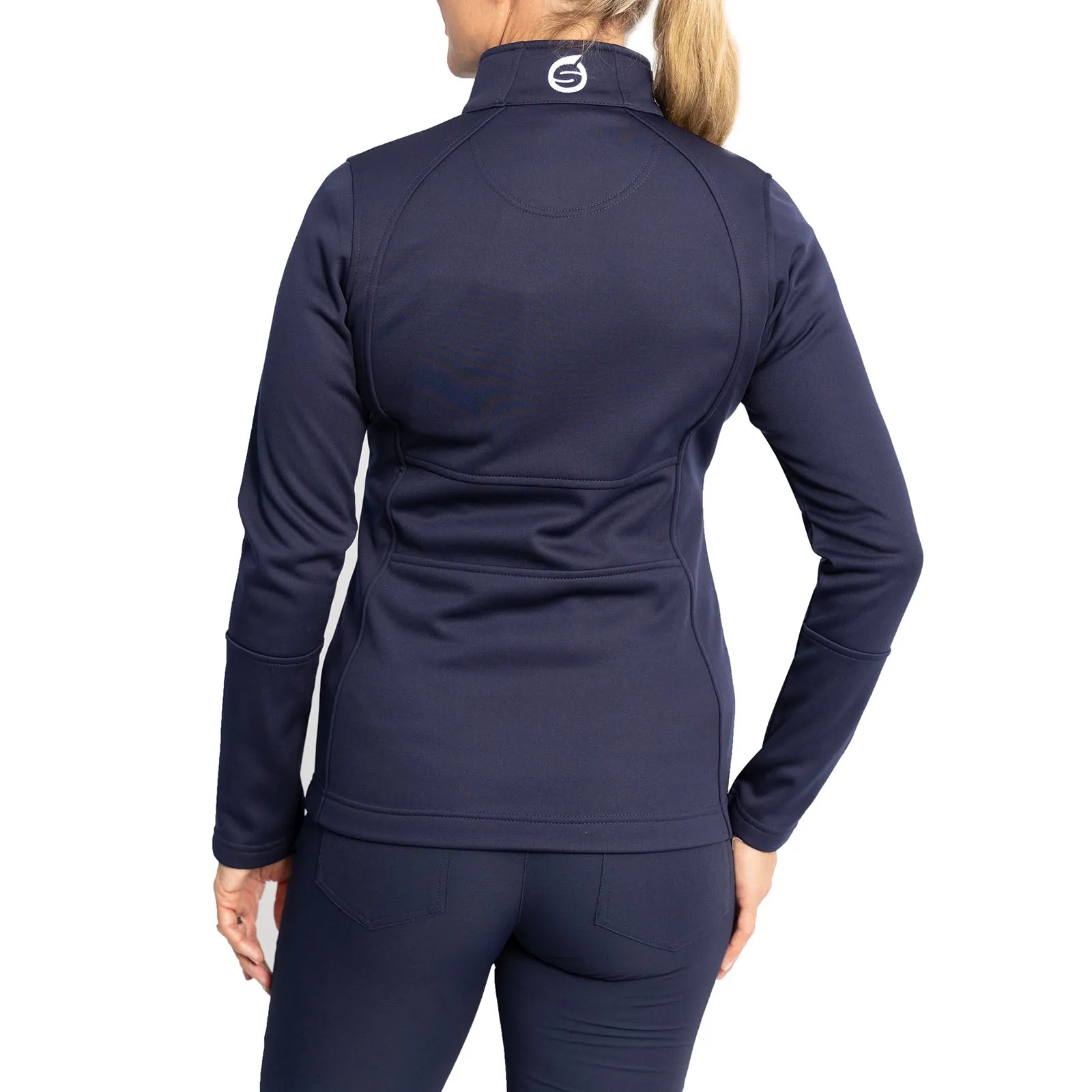 Sunderland Women'S Nira Thermal Panelled Fleece Water Repellent Golf Jacket - Navy Valentine's Day Sale Rule the Streets
