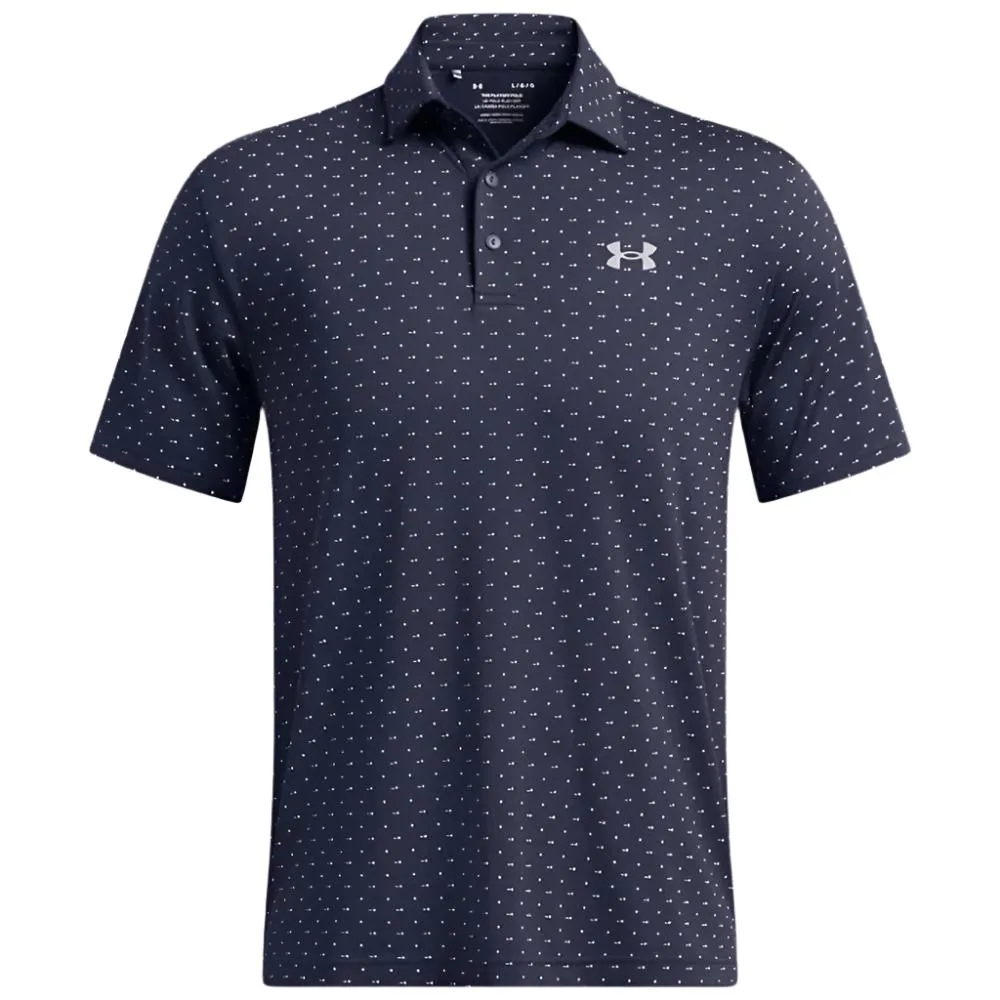 Under Armour Playoff 3.0 Printed Polo Shirt - Midnight Navy/White Winter Sale Move Like You Mean It