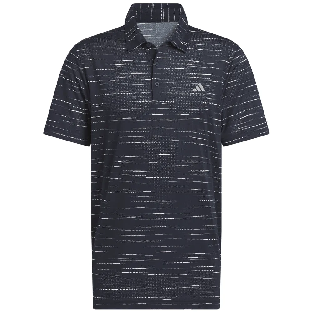 Adidas Ultimate365 Mesh Glimmer Print Polo Shirt - Collegiate Navy Big Savings