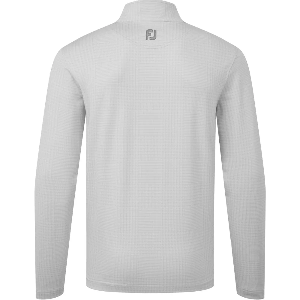 Footjoy Glen Plaid Print Chillout Pullover - Grey Cliff Winter Sale