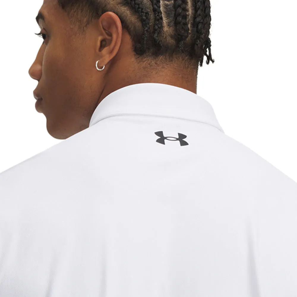 Under Armour T2G Pique Polo Shirt - White/Black Black Friday Sale Flash Sale