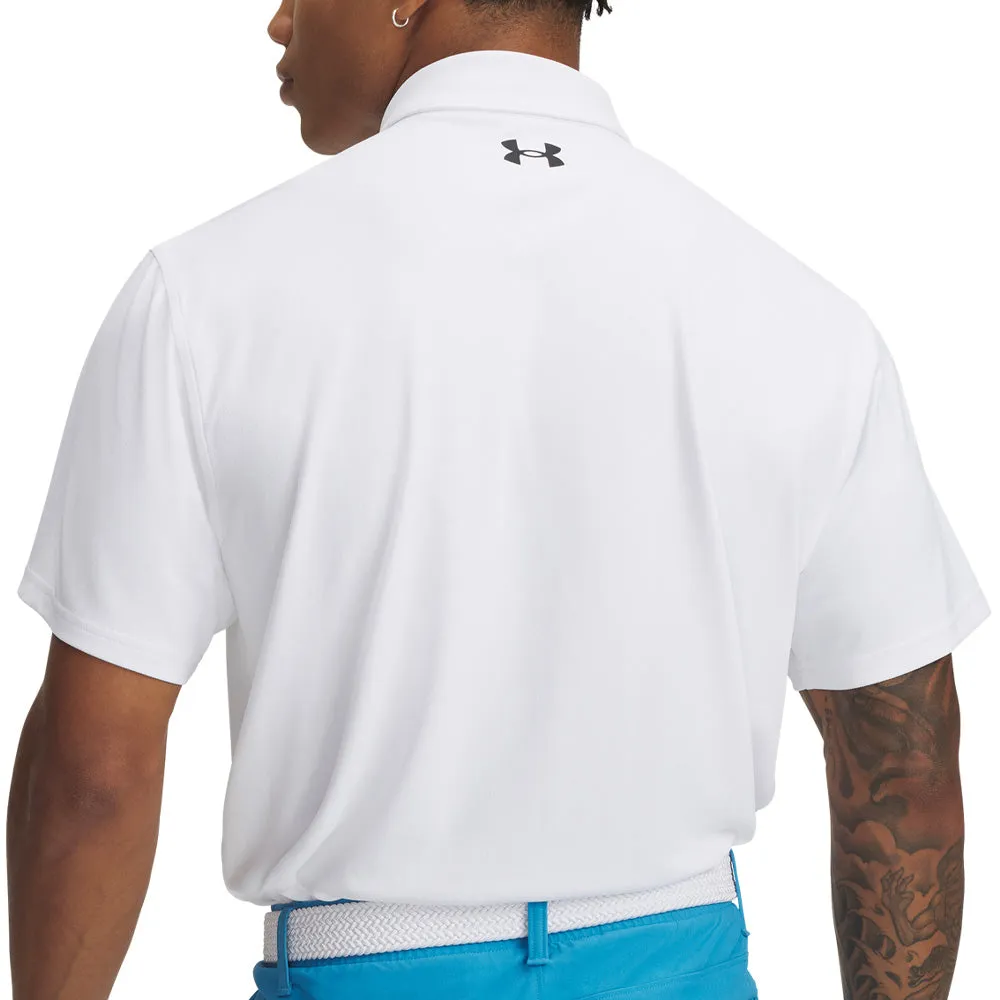 Under Armour T2G Pique Polo Shirt - White/Black Step into the Beat