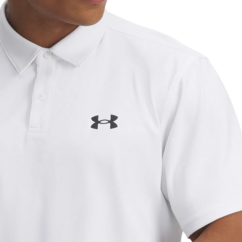 Under Armour T2G Pique Polo Shirt - White/Black Independence Day Sale Winter Sale