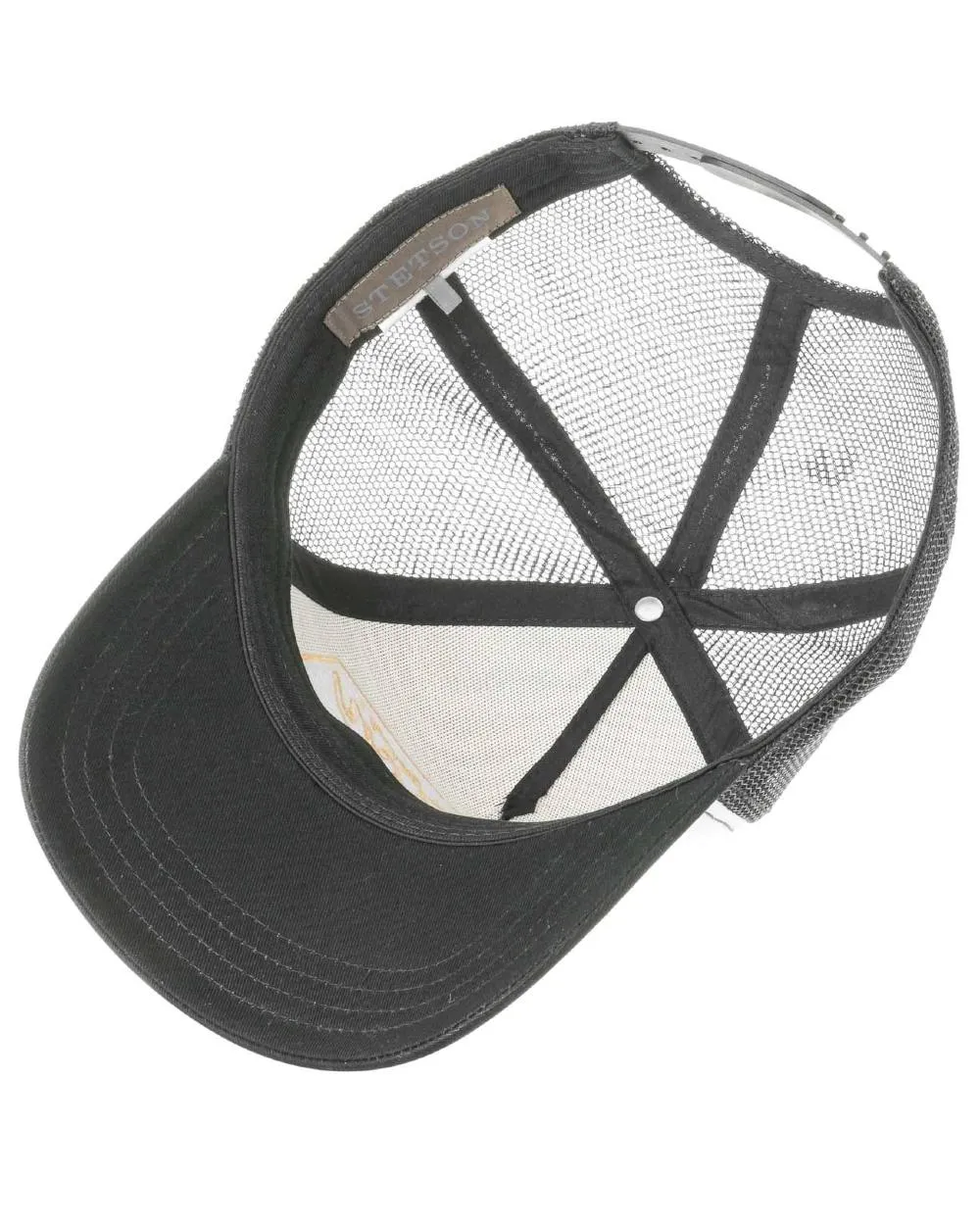 Stetson American Heritage Black White Trucker Cap Classic Country Hats