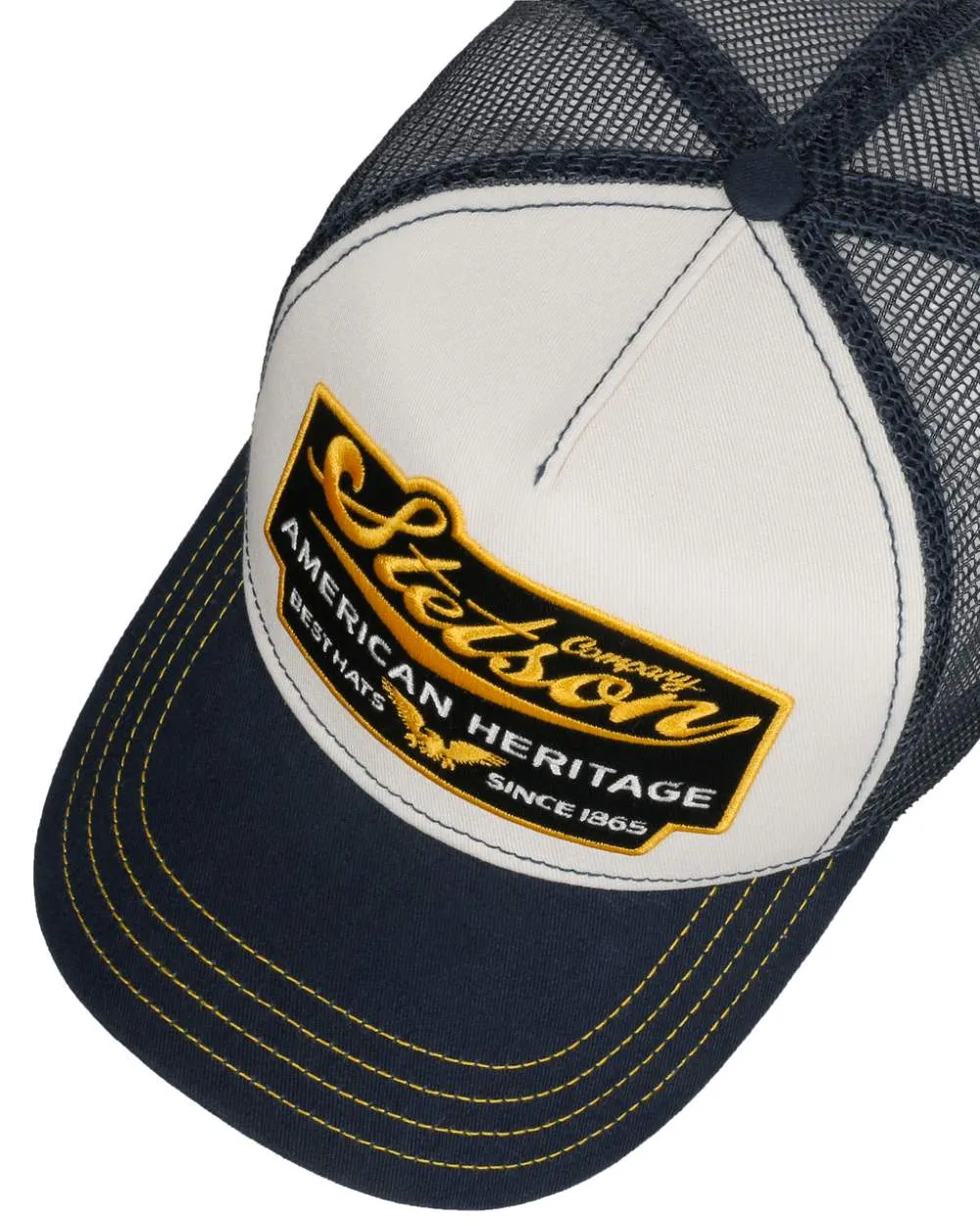 Stetson American Heritage Blue White Trucker Cap Baseball Caps for Men