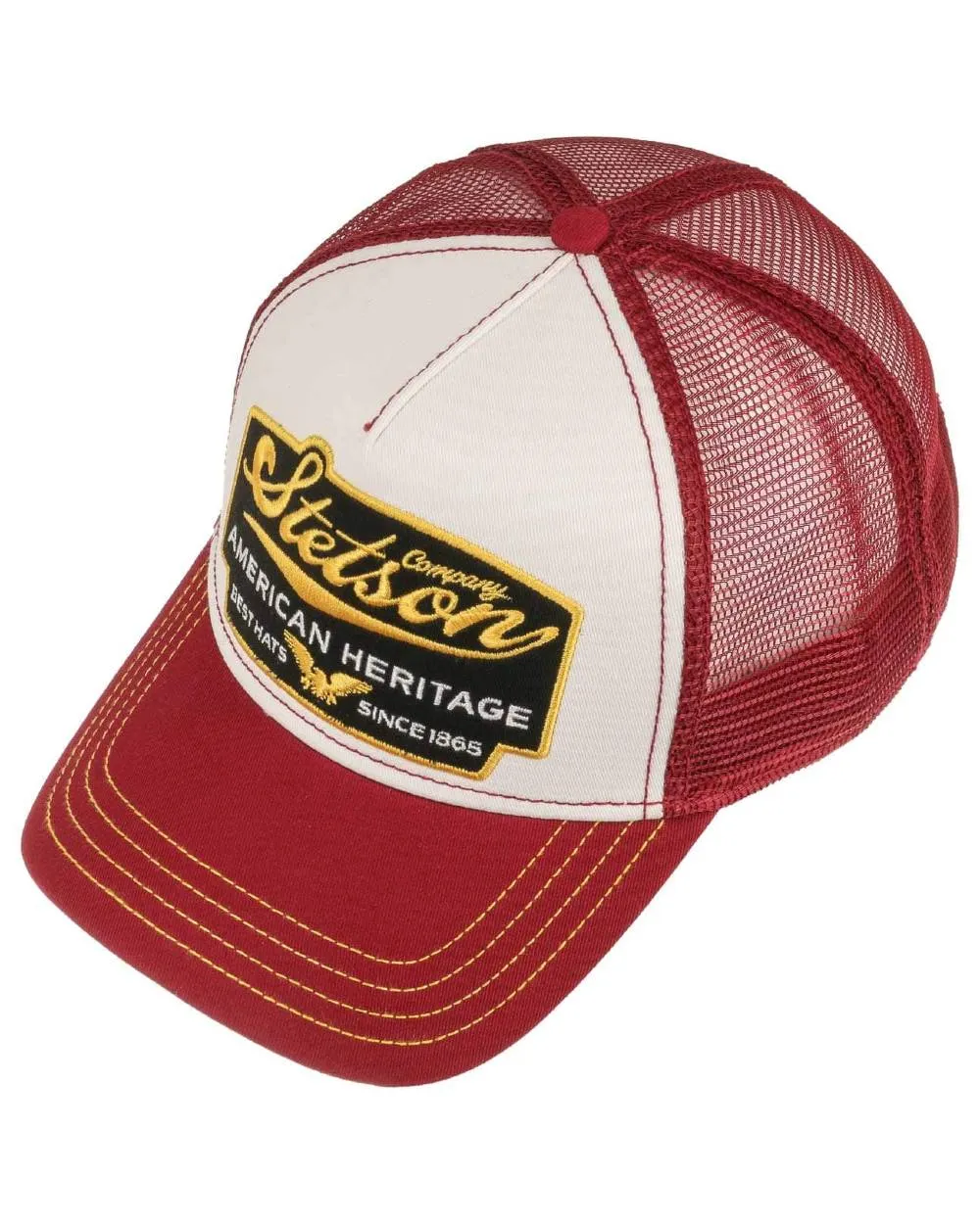 Stetson American Heritage Bordeaux Trucker Cap Baseball Caps for Men