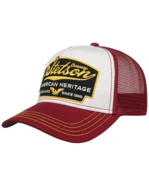 Stetson American Heritage Bordeaux Trucker Cap Foam Trucker Snapbacks
